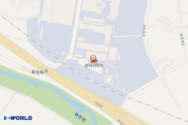 북안농공단지 복지회관 주차장 위치 지도 — 경상북도 영천시 북안면 북안공단길 8-6