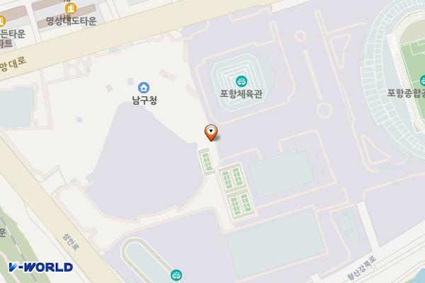 포항종합운동장 (1) 위치 지도 — 경상북도 포항시 남구 희망대로 810