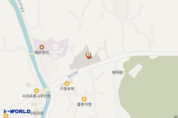 보목공영노외1주차장 위치 지도 — 제주특별자치도 서귀포시 칠십리로 523