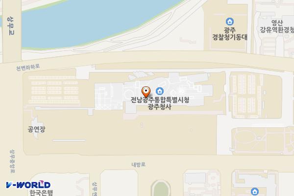 삼성HW(Test) 위치 지도 — 전남광주통합특별시 서구 내방로 111