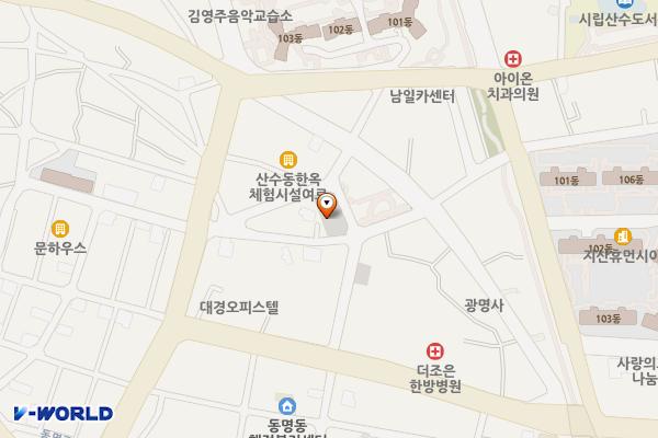 푸른마을공동체 앞 공영주차장 위치 지도 — 전남광주통합특별시 동구 동명동 181-5