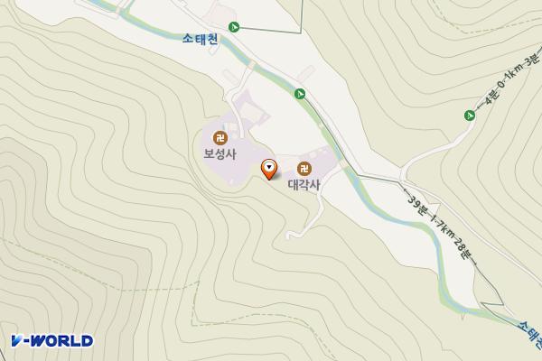 자주봉 등산로 주변 공영주차장 위치 지도 — 전남광주통합특별시 동구 소태동 1114