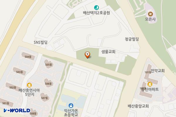 익산 모현4주차장 위치 지도 — 전북특별자치도 익산시 모현동2가 676