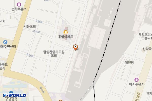 익산 역골주차장 위치 지도 — 전북특별자치도 익산시 송학동 85-14