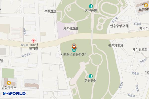 시민회관사거리~온천사거리노상주차장(3개소) 위치 지도 — 경기도 이천시 영창로 260