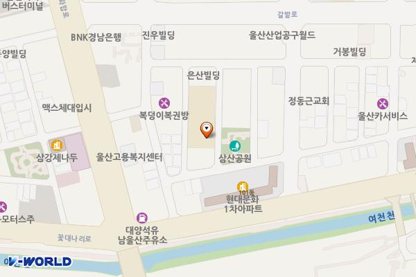 울산보호관찰소 위치 지도 — 울산광역시 남구 화합로102번길 3-12