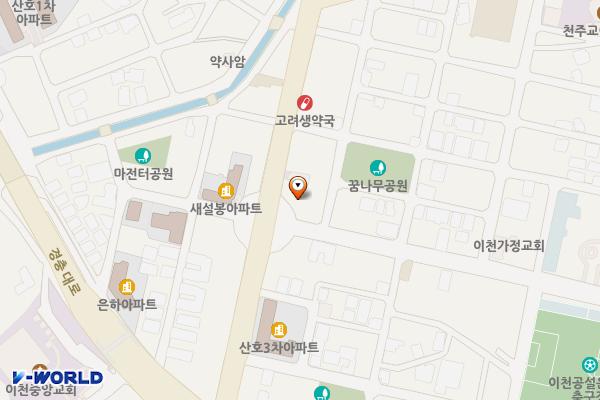 10-2 새설봉사거리 위치 지도 — 경기도 이천시 남천로 1