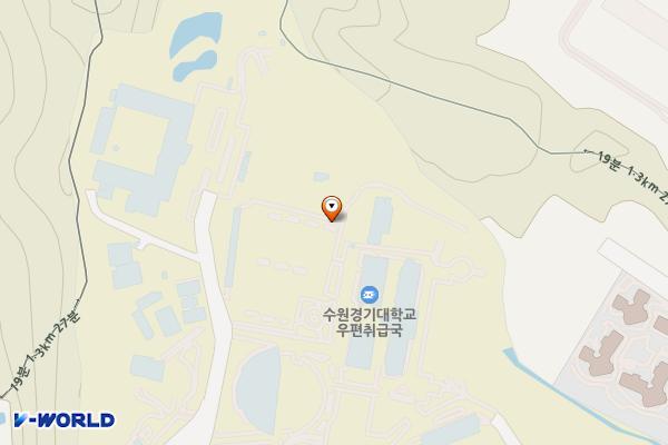 경기대학교 이민규센터 위치 지도 — 경기도 수원시 영통구 광교산로 154-42