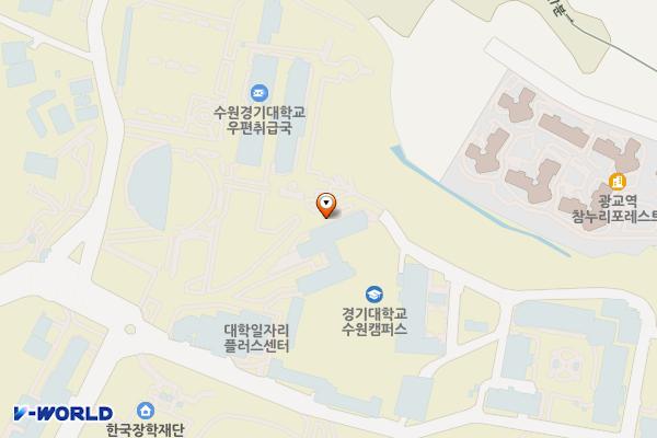 경기대학교 교수연구동 위치 지도 — 경기도 수원시 영통구 광교산로 154-42