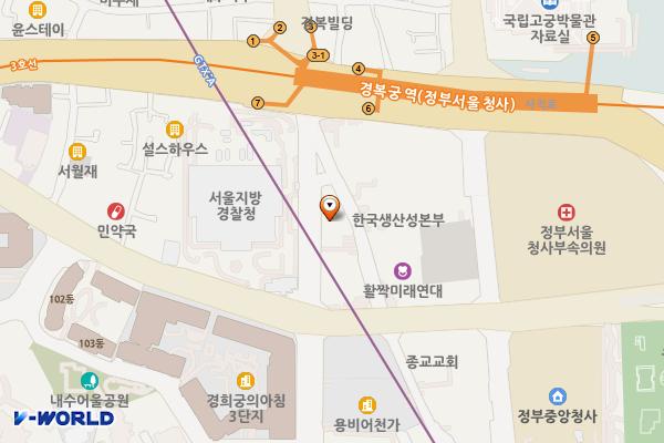 한누리빌딩 위치 지도 — 서울특별시 종로구 새문안로5가길 33