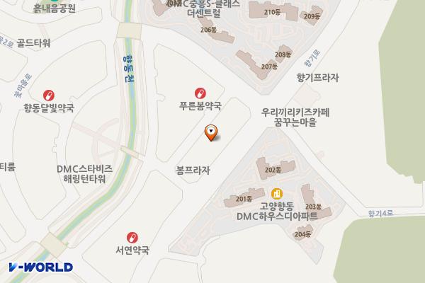 향동어반플레이스 충전소 위치 지도 — 경기도 고양시 덕양구 향기로 119