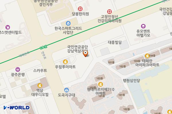 서울 아이콘역삼빌딩 충전소 위치 지도 — 서울특별시 강남구 테헤란로44길 8