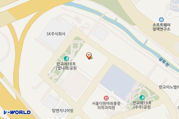판교실리콘파크 위치 지도 — 경기도 성남시 분당구 판교로255번길 35