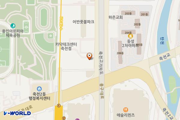 죽전테이스티에비뉴 위치 지도 — 경기도 용인시 수지구 용구대로 2701