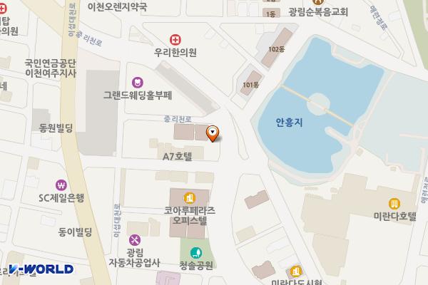 안흥지건너편 위치 지도 — 경기도 이천시 중리천로 116
