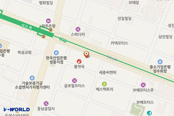 성수드림빌드지식산업센터 위치 지도 — 서울특별시 성동구 아차산로 132