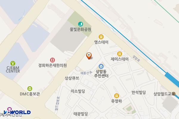 파크엠빌딩 위치 지도 — 서울특별시 마포구 매봉산로 80