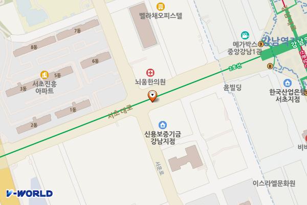 강남빌딩 위치 지도 — 서울특별시 서초구 서초대로 396