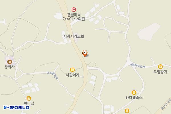 그림책카페노란우산 위치 지도 — 제주특별자치도 서귀포시 안덕면 녹차분재로 32
