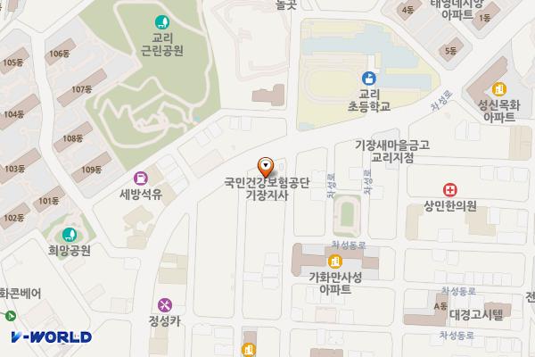 국민건강보험공단 기장지사 위치 지도 — 부산광역시 기장군 기장읍 차성로 414