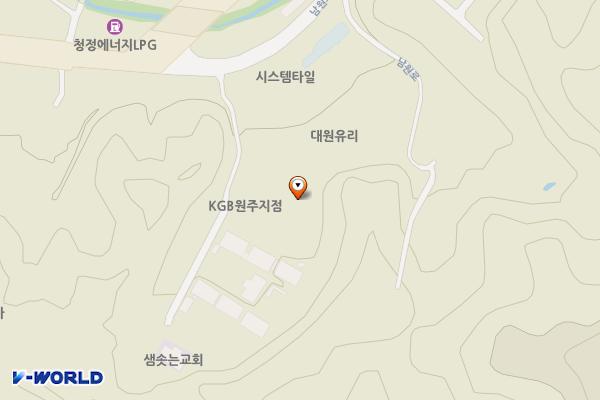 별밤무인텔 위치 지도 — 강원특별자치도 원주시 판부면 남원로 272-9
