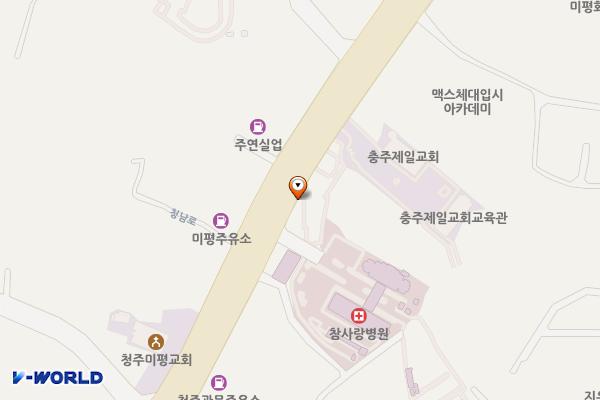 워터 버거킹 청주분평DT 위치 지도 — 충청북도 청주시 서원구 청남로 1918