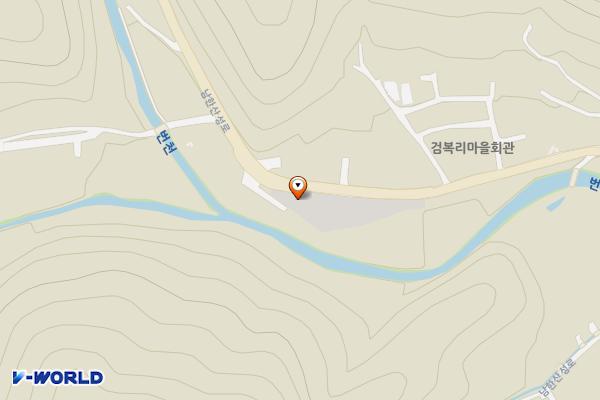 워터 남한산성 검복리주차장 위치 지도 — 경기도 광주시 검복리 41-1