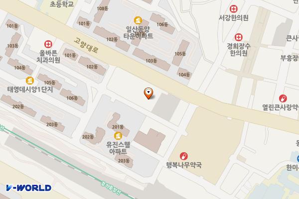 워터 고양 일산종합사회복지관 위치 지도 — 경기도 고양시 일산서구 고양대로 654
