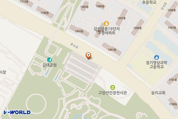 워터 고양 일산호수공원1 위치 지도 — 경기도 고양시 일산동구 호수로 731