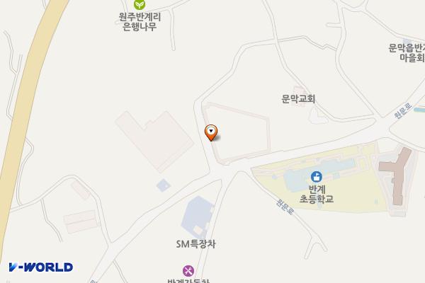 워터 원주 반계은행나무광장주차장 위치 지도 — 강원특별자치도 원주시 문막읍 반계리 1092-1