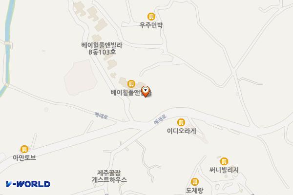 워터 제주 하예하동마을회관 위치 지도 — 제주특별자치도 서귀포시 예래로 416