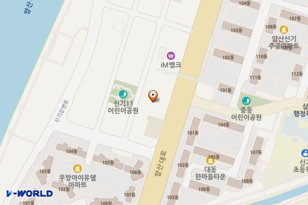워터 유니클로 양산신기 위치 지도 — 경상남도 양산시 신기동 545-39