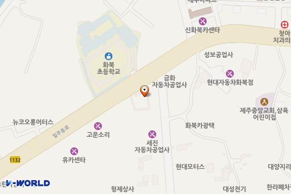 워터 버거킹 제주화북DT 위치 지도 — 제주특별자치도 제주시 화북일동 3907-9