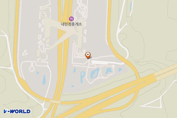 워터 내린천휴게소 양양방향 위치 지도 — 강원특별자치도 인제군 상남면 서울양양고속도로 117