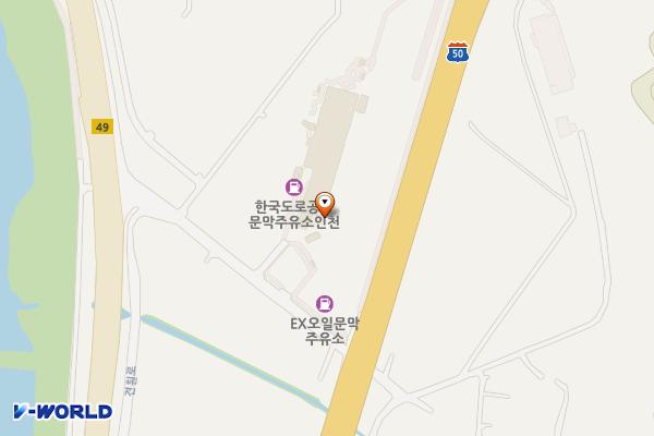 워터 문막휴게소 인천방향 위치 지도 — 강원특별자치도 원주시 문막읍 개나루길 13