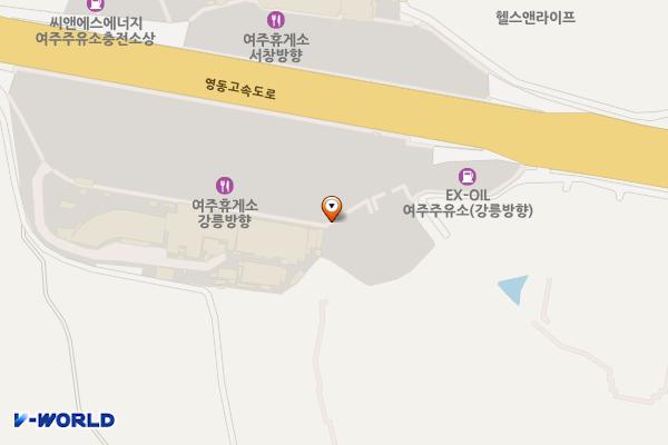 워터 여주휴게소 강릉방향 위치 지도 — 경기도 여주시 가남읍 여주남로 722