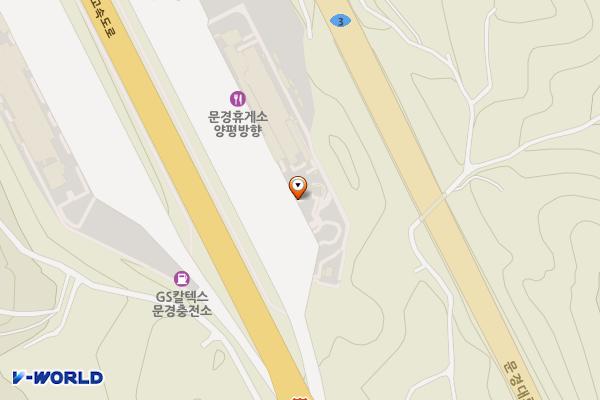 워터 문경휴게소 양평방향 위치 지도 — 경상북도 문경시 중부내륙고속도로 174