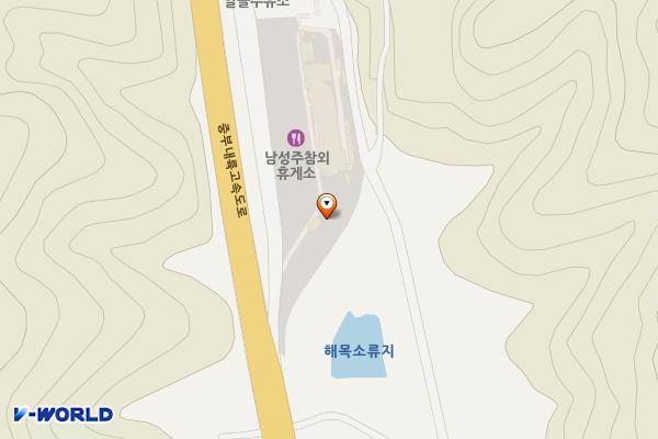 워터 남성주참외휴게소 양평방향 위치 지도 — 경상북도 성주군 용암면 중부내륙고속도로 76