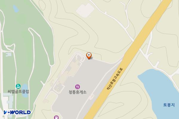 워터 청통휴게소 대구방향 위치 지도 — 경상북도 영천시 청통면 청통로 334-42