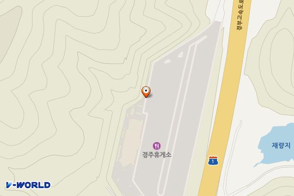 워터 경주휴게소 부산방향 위치 지도 — 경상북도 경주시 내남면 경부고속도로 59
