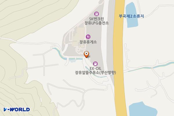 워터 장유휴게소 서부산방향 위치 지도 — 경상남도 김해시 장유로116번길 44-82