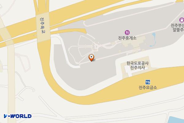 워터 진주휴게소 반려견놀이터주차장 위치 지도 — 경상남도 진주시 남해고속도로 194
