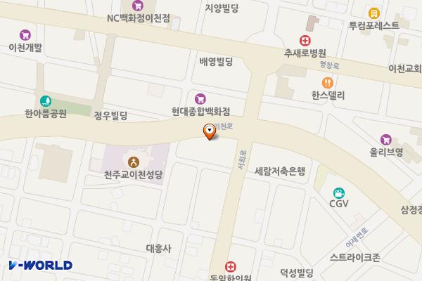 주차장사무실앞 위치 지도 — 경기도 이천시 중리천로 38