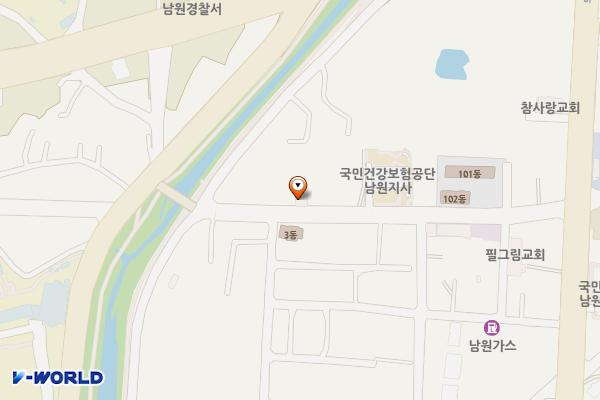 워터 남원 대한교통 위치 지도 — 전북특별자치도 남원시 의서길 28