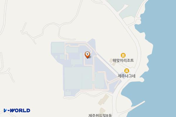 워터 제주해양수산연구원 수산종자연구센터 위치 지도 — 제주특별자치도 제주시 구좌읍 해맞이해안로 808