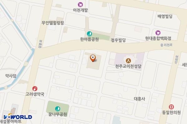 한아름공원앞(이마트) 위치 지도 — 경기도 이천시 중리천로 18
