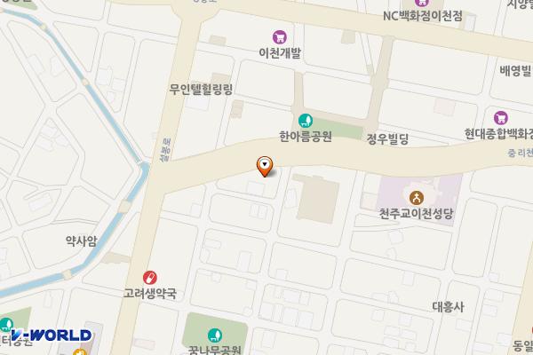 은혜예식장뒤 위치 지도 — 경기도 이천시 중리천로 12