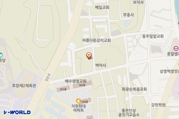충북 충주 지현동 공용주차장 위치 지도 — 충북 충주시 지현동 1026