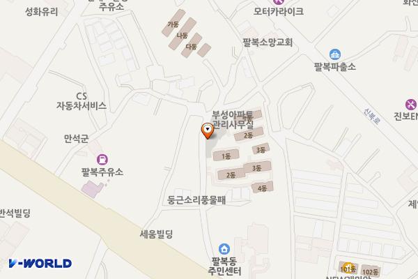 전주 팔복동 신복마을 공영주차장 위치 지도 — 전북특별자치도 전주시 덕진구 신복5길 22 (팔복동1가)