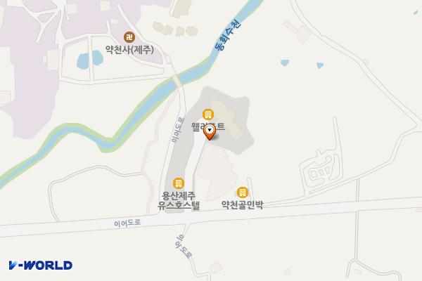 제주 서귀포 용산유스호스텔 위치 지도 — 제주특별자치도 서귀포시 이어도로 297